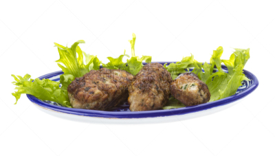 炸肉排,自制的,酥炸鱼,餐具,格子烤肉,褐色,水平画幅,无人,莳萝,开胃品