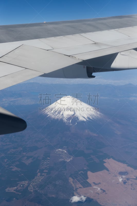 富士山,山,羽田,东京,垂直画幅,天空,美,高视角,雪,符号