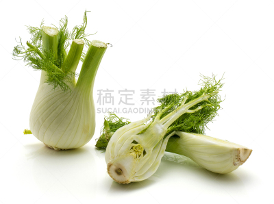 茴香,分离着色,肿胀的,蔬菜,丝状的,清新,一个物体,背景分离,花鳞茎,茴芹