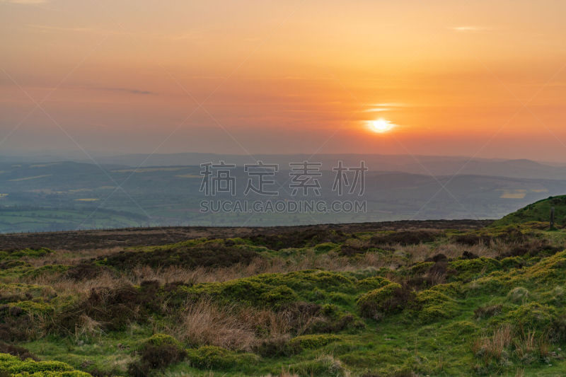 英格兰,英国,西罗普,在上面,天空,水平画幅,云,山,无人,户外