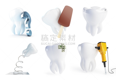牙齿,绘画插图,三维图形,动机,白色背景,口腔卫生,健康保健,螺线,洞,珐琅