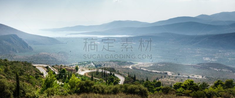 地形,山,天空,农业,云,希腊,著名景点,河流,水湾,户外