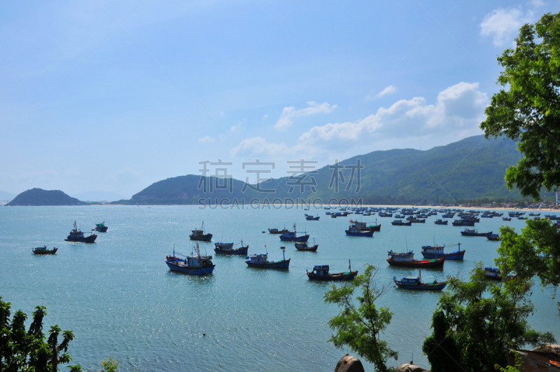 绥和,石头,越南,海洋,湍急的,盘子,海岸线,富安省,芽庄,夏季系列