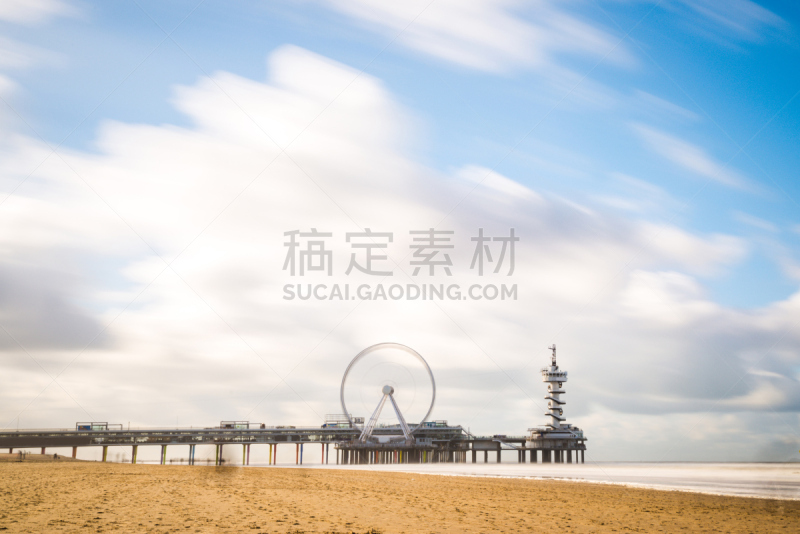 荷兰,海滩,斯海弗宁恩,码头,白昼,自然美,背景,十一月,名声,2017年