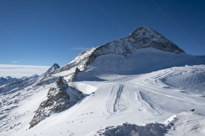 奥地利,阿尔卑斯山脉,hintertux glacier,上阿迪杰,水平画幅,雪,无人,滑雪运动,滑雪坡,户外