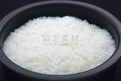 米,室内,水平画幅,无人,白米,膳食,特写,黑色背景,食品,居家装饰
