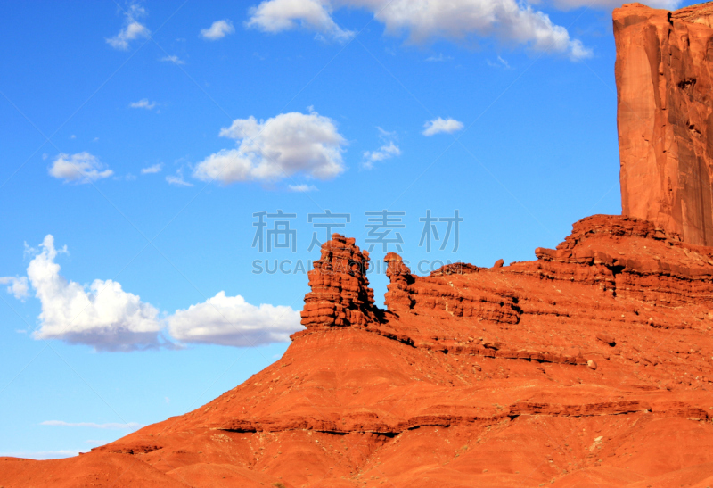 纪念碑山谷,莫哈韦沙漠,褐色,美国西部,水平画幅,形状,山,无人,符号,纳瓦霍县