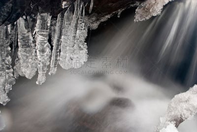 雪,河流,冰,岩层,冷,寒冷,纹理效果,纯净,温度,霜