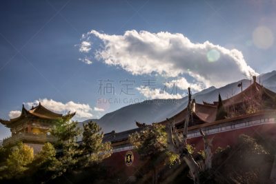 寺庙,水平画幅,无人,亚洲,2015年,崇圣寺三塔,云南省,摄影