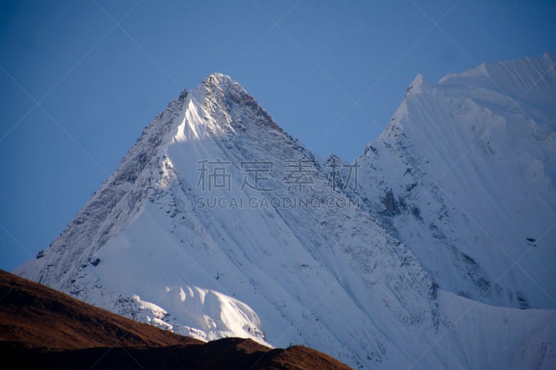 山谷,通勤者,侧面视角,自然美,自然,水平画幅,秋天,雪,无人,喜马拉雅山脉