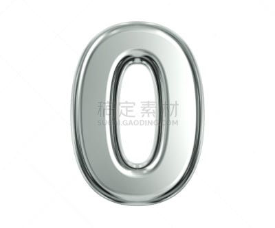 数字0,银色,立体图像,财务数据,数字,金属,字体,银,稀缺,留白