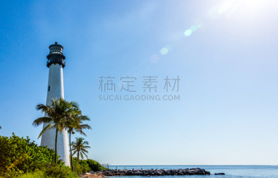 灯塔楼,佛罗里达,斗篷,比尔百格公园,里肯巴克铜锣湾,卡比斯坎湾,水,天空,水平画幅,无人