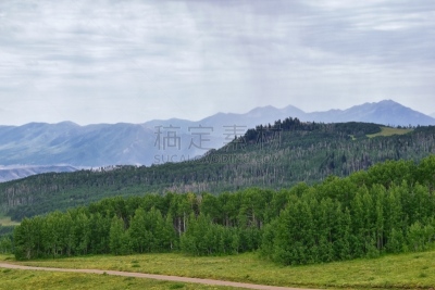 云,犹他,中途岛,山谷,风景,美国,地形,外立面,夏天