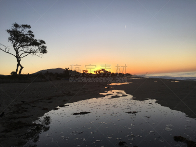 冬天,卡子特里亚州立海滩,水,天空,留白,休闲活动,沙子,早晨,海浪,海滩