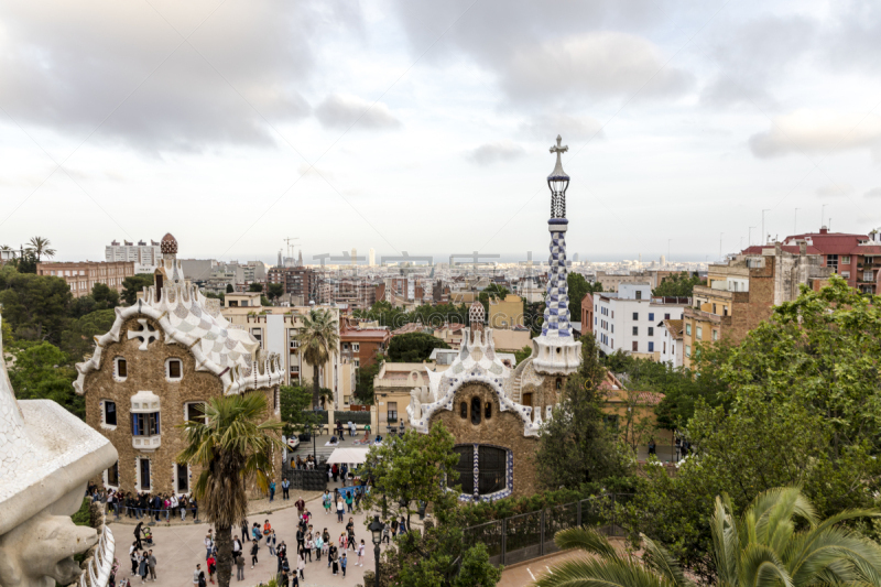 Park Güell entrance inside