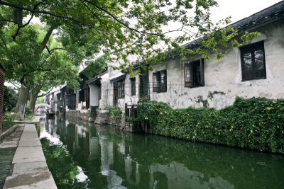 周庄,水乡,江苏省,美,公园,水平画幅,美人,运河,古老的,旅行者