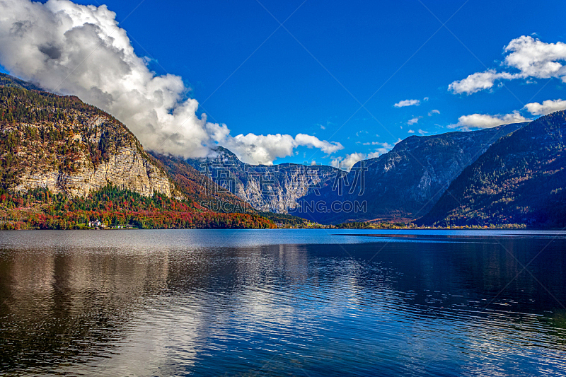 哈尔施塔特,奥地利,哈尔施塔特湖,风景,阿尔卑斯山脉,世界遗产,云,著名景点,湖