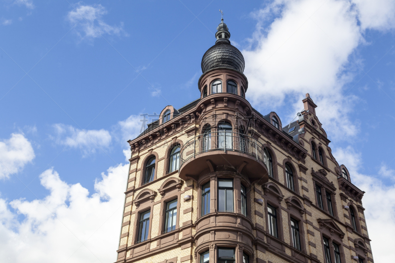 Fassade eines traditionellen Wohngebäudes in Eisenach, Deutschland