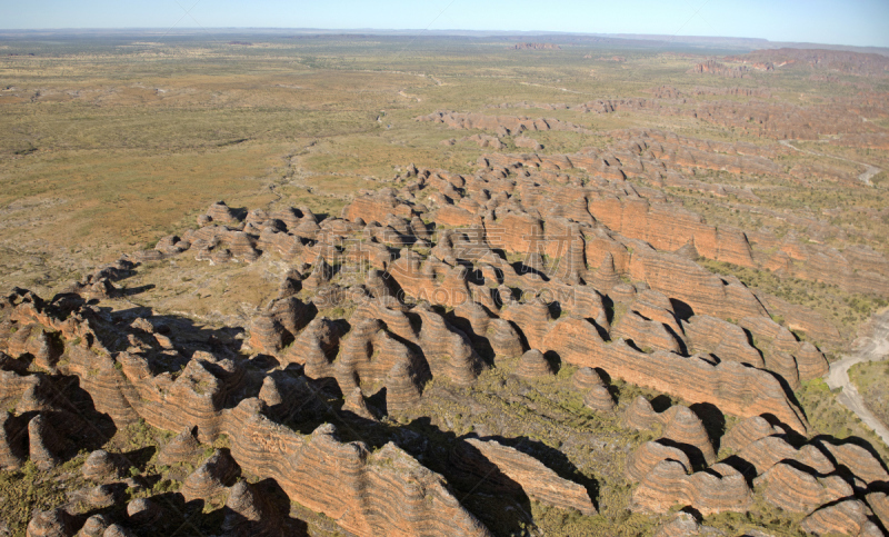 purnululu national park,西澳大利亚,水平画幅,无人,户外,航拍视角,岩石,澳大利亚,沙岩,邦格尔邦格尔山脉