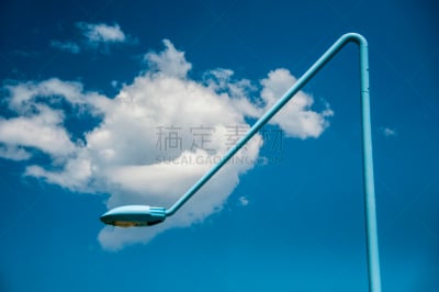 照明设备,云,理想世界,自然,天空,未来,水平画幅,无人,蓝色,半空中