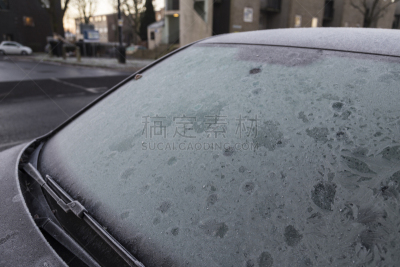 汽车,霜,窗户,冬天,风档刮水器,寒冷,汽车部件,环境,温度,雪