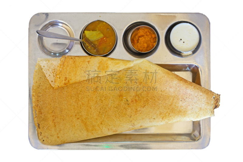 马萨拉,白色背景,,分离着色,餐具,水平画幅,无人,安得拉邦,膳食,泰米尔纳德邦