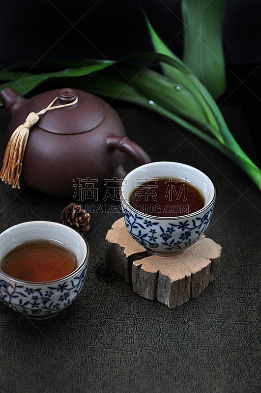木制,茶杯,热,切片食物,茶,茶叶,饮料,传统,红茶,杯