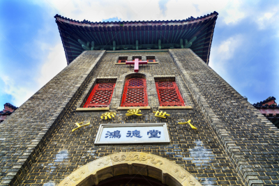 新教,教堂,基督教,路,传统,新约,灵性,外立面,水平画幅,无人