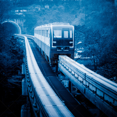 单轨电车,重庆,巴黎地铁,洞,山,无人,陆用车,铁轨轨道,交通,地铁