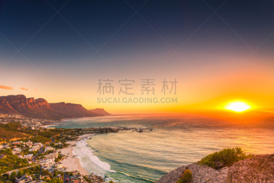 克里夫顿海滩,无人,白昼,紧迫,坎普湾,开普敦,十二门徒岩,水平画幅,沙子,户外
