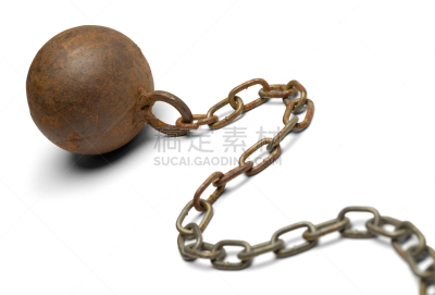 锁链,链,捕获的,克服困难,物理压力,逆境,禁止的,球,坏掉的,生锈的