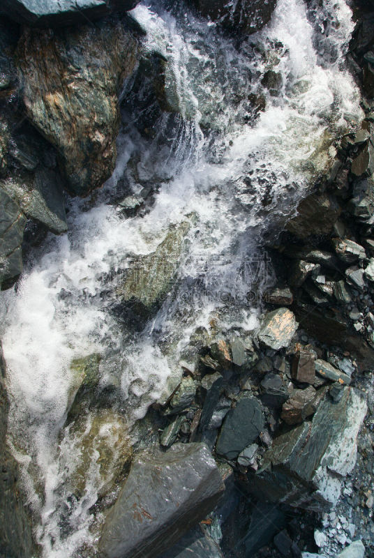 特写,小溪,山,蒙戴尔冰川,朱诺,自然,垂直画幅,美国,岩石,度假