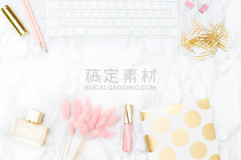 办公室,留白,黄金,回形针,水平画幅,正上方视角,媒介机器,博客,图片资料馆,斑驳的