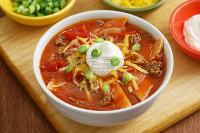 玉米饼汤,热,饮食,食品,清新,肉,水平画幅,特写,碗,奶酪
