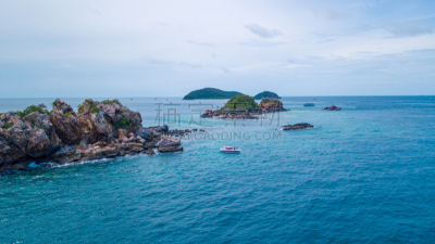 泰国,海洋,岛,航拍视角,自然美,旅途,热带气候,云,海浪,著名景点