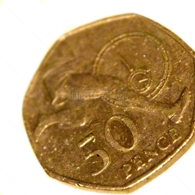 英国,特写,银行业,白色背景,金属,背景分离,图像,银色,金融和经济,无人
