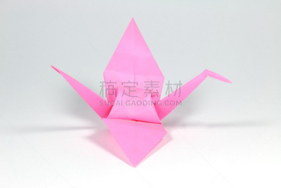 折纸工艺,纸鹤,折叠的,水平画幅,无人,日本,纸,摄影