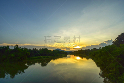 河流,都市风光,国际著名景点,城市生活,商用码头,曙暮光,泰国,黄昏,英国,英格兰