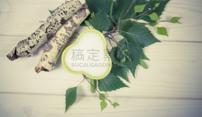 甜味剂,糖,白色,木制,木糖醇,白桦,背景,人造的,水平画幅,现代