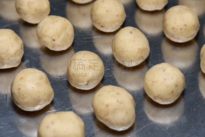 节日,俄罗斯茶点,烤盘,饼干,成一排,清新,水平画幅,生食,烘焙糕点,金属