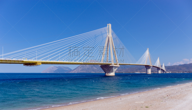 Rio–Antirrio bridge, Peloponnese, Greece