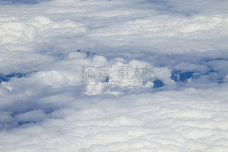 高视角,云,自然,天空,太空,留白,风,水平画幅,无人,蓝色