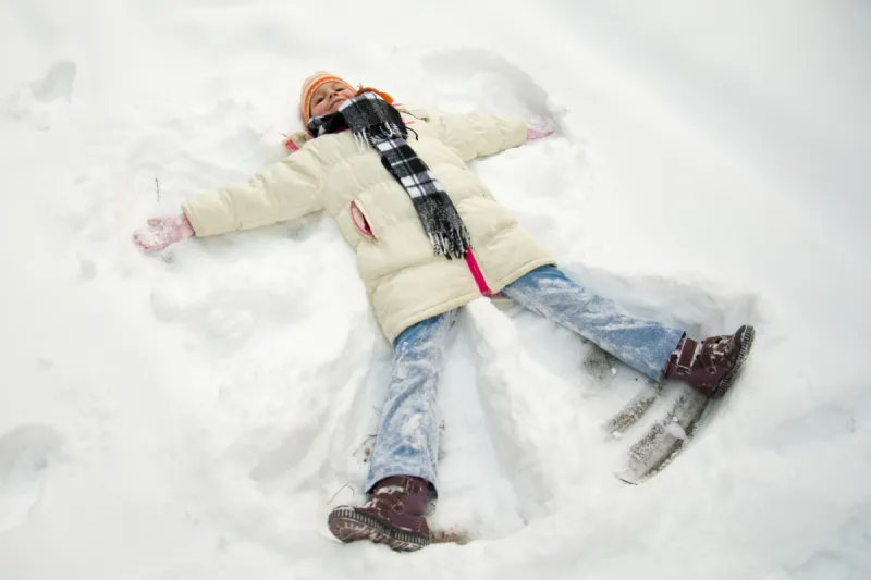 雪天使 雪天使图片 雪天使素材下载 稿定素材