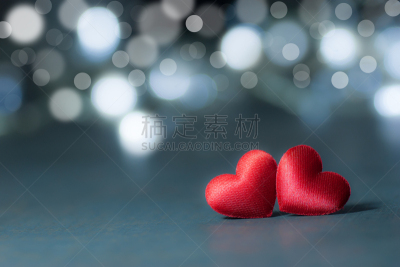 贺卡,情人节卡,木制,情人节,红色,心型,旅游目的地,背景虚化,幸福,两个物体