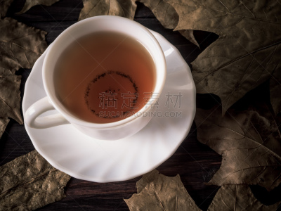 杯,叶子,背景,木制,秋天,绿茶,与众不同,黄色,乡村,热