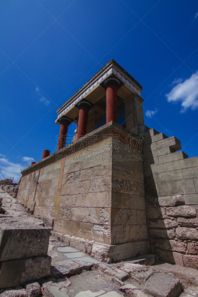 克诺塞斯,北,进口标志,垂直画幅,天空,古代文明,克里特岛,无人,巨大的,夏天