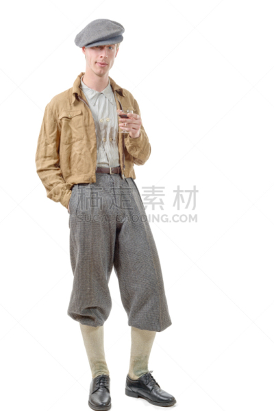 衣服,青年男人,40岁到45岁,复古,垂直画幅,美,美人,衬衫,套装,白人