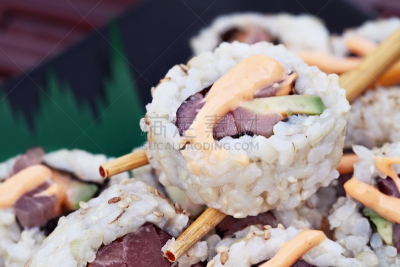 寿司,清新,甘蓝,芥末酱,咸水鳗,紫菜,水平画幅,无人,开胃品,生食