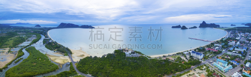 巴蜀,海港,泰国,全景,航拍视角,视角,南,海底,城镇景观