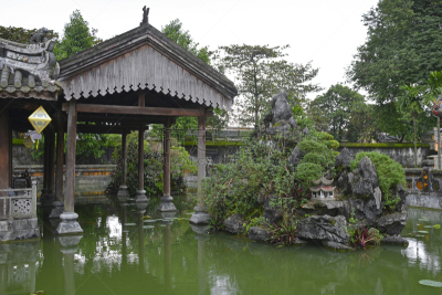 湖,亭台楼阁,越南,灯笼,顺化,世界遗产,承天顺化,正装,东方石景花园,公园